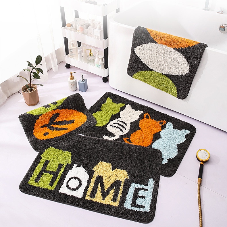 Thảm lau chân chùi chân chống trượt thấm nước nhà bếp nhà tắm phòng khách, giẻ lau chân đế chống trượt TINZ|Mã Hoatiet