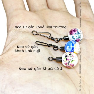 Chì neo câu cá viên sứ