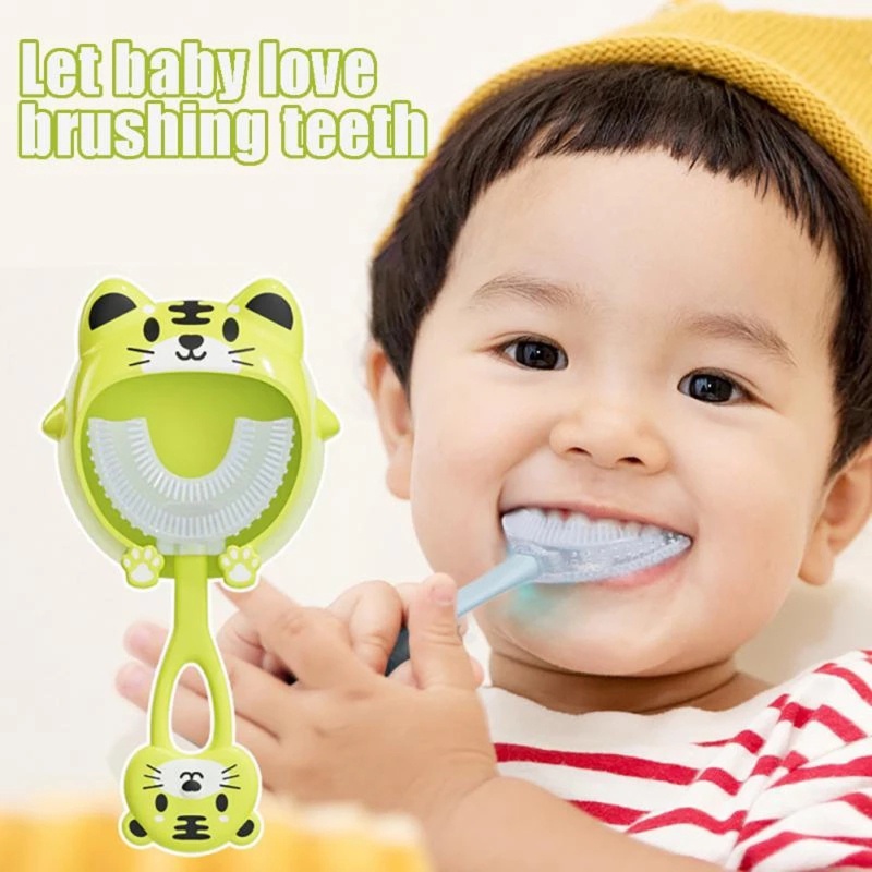 Bàn Chải Đánh Răng Bằng Silicone Chống Bụi Cho Trẻ Em