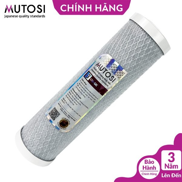 Lõi máy lọc nước số 3 lõi CTO GAC Mutosi chính hãng