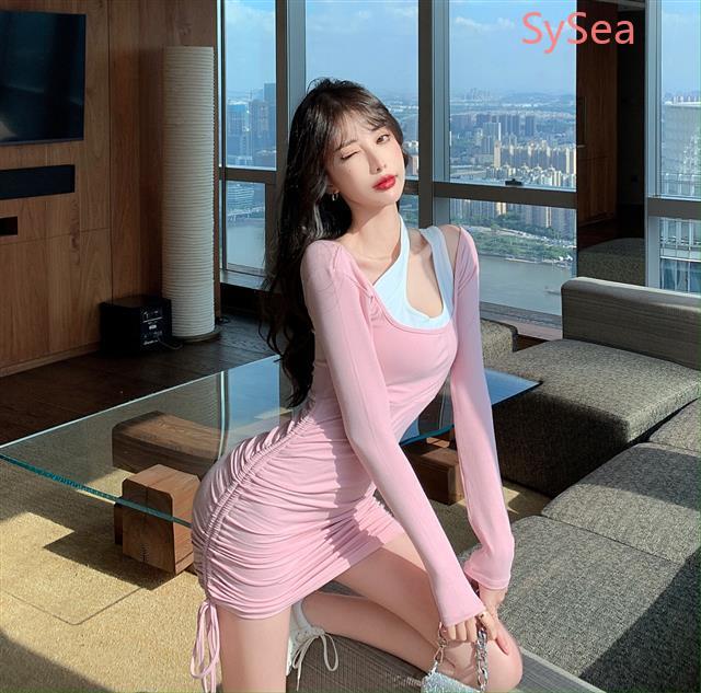 Đầm Midi Ôm Dáng Tay Dài Gợi Cảm Thời Trang Mùa Hè Cho Nữ