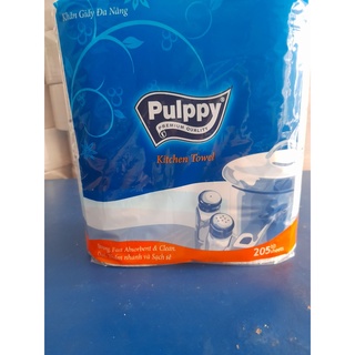 Giấy vệ sinh lau bếp đa năng pulppy 2 cuộn 205 tờ