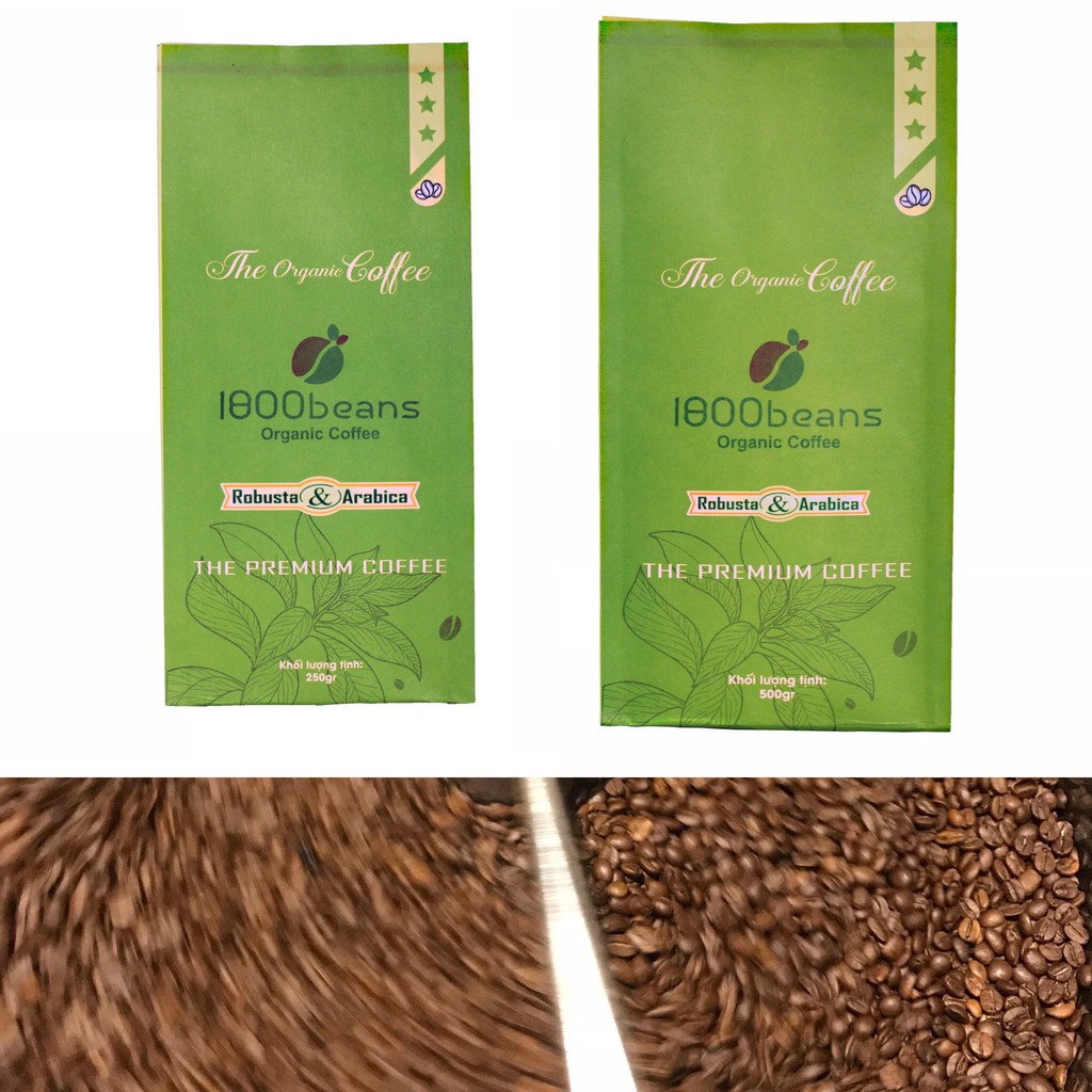 750Gr CÀ PHÊ NGON THƯƠNG HIỆU 1800 BEANS