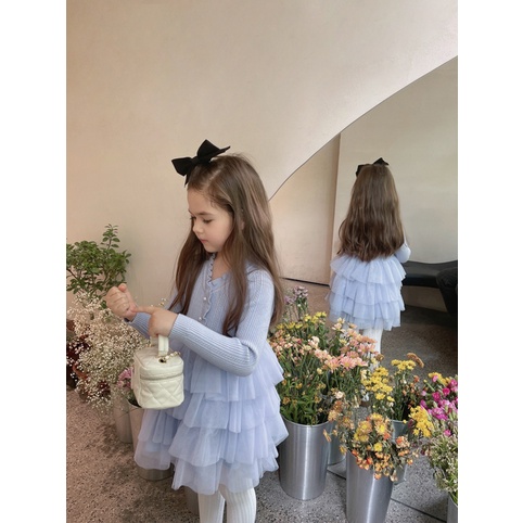 Đầm Dệt Kim Dài Tay Phong Cách Phương Tây Thời Trang Xuân Thu 2022 Mới Cho Bé Gái