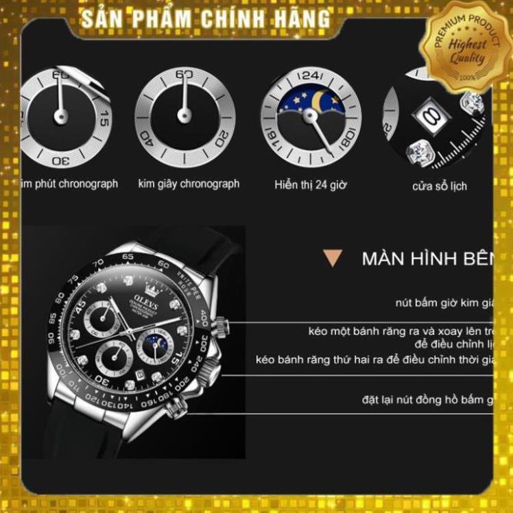 Đồng hồ nam chính hãng Olevs 2875  phát sáng chống nước Rolex