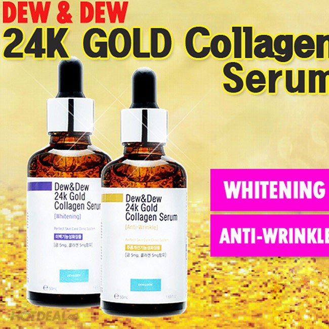 Tinh chất trắng da, chống lão hoá DEW & DEW 24K GOLD COLLAGEN SERUM