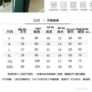 {Order} set thể thao ulzzang ( có ảnh thật)