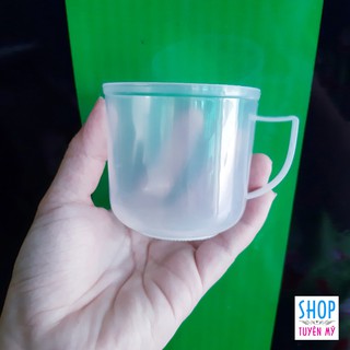 Ca uống nước mini nhựa trong có quai