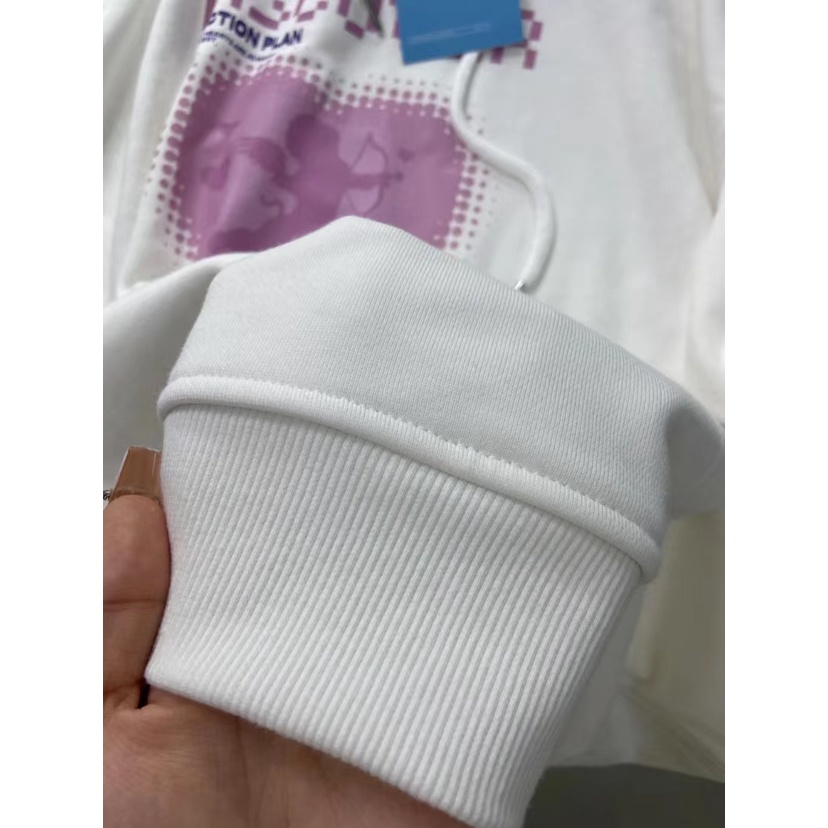 NRVP Áo hoodie nữ tay dài dáng rộng thời trang phong cách Hàn Quốc