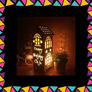Đèn ngủ handmade khắc chữ theo yêu cầu, quà tặng ý nghĩa cho người bạn yêu thương