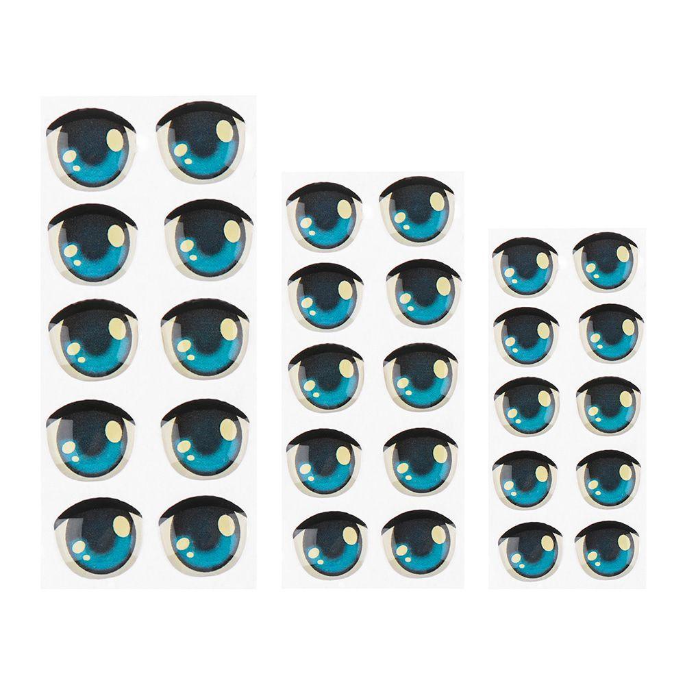BEBETTERM Set 10 Cặp Miếng Dán Mắt Hoạt Hình Màu Nâu / Hồng / Xanh Dương