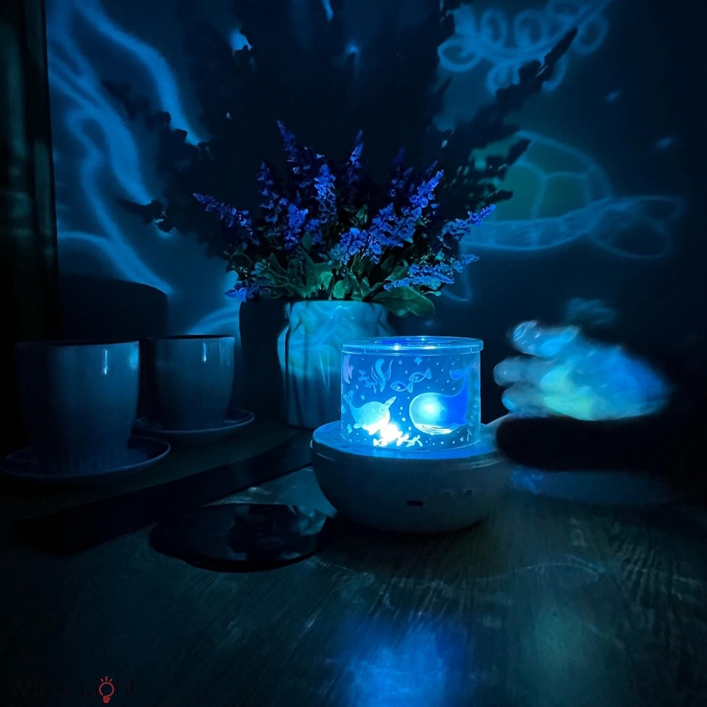 Đèn ngủ để bàn cute, đèn ngủ ngàn sao và chiếu sao vũ trụ 3D siêu dễ thương