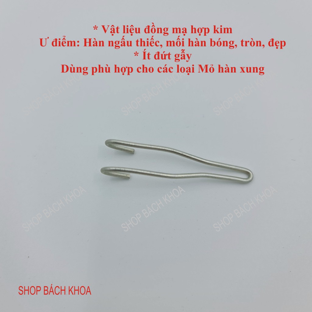 Mũi mỏ hàn xung Tiệp 100W, hàng chính hãng Nuba. Vật liệu đồng mạ hợp kim, kích thước 1,3 đến 1,35mm. Ít đứt gẫy.