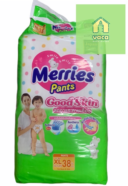 TÃ QUẦN MERRIES GOOD SKIN (SX INDONESIA) SIZE M50/L44/XL38 MIẾNG