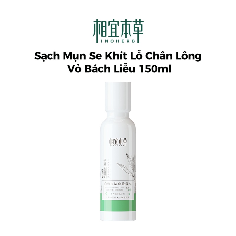 INOHERB Toner Chiết Xuất Liễu Trắng Hỗ trợ giảm mụn  White Willow Bark Anti-acne Toner 150ml