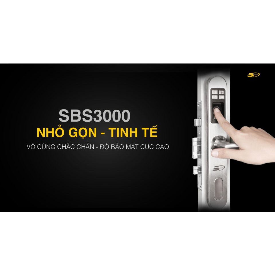Khoá cửa vân tay 5ASYSTEMS 5A 3000 SBS Plus -USA -  Chính hãng - giá rẻ - BH 24 tháng