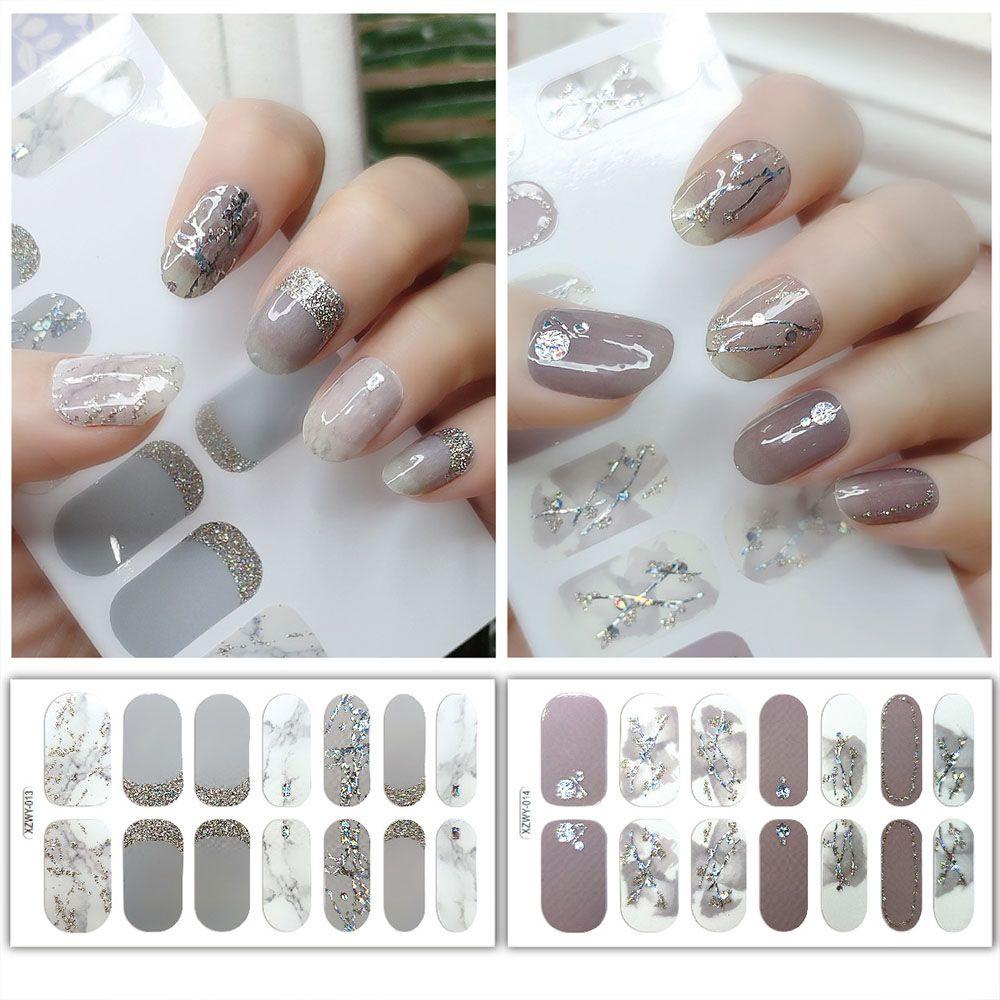 OCEANMAP Miếng Dán Trang Trí Móng Tay Tự Dính DIY