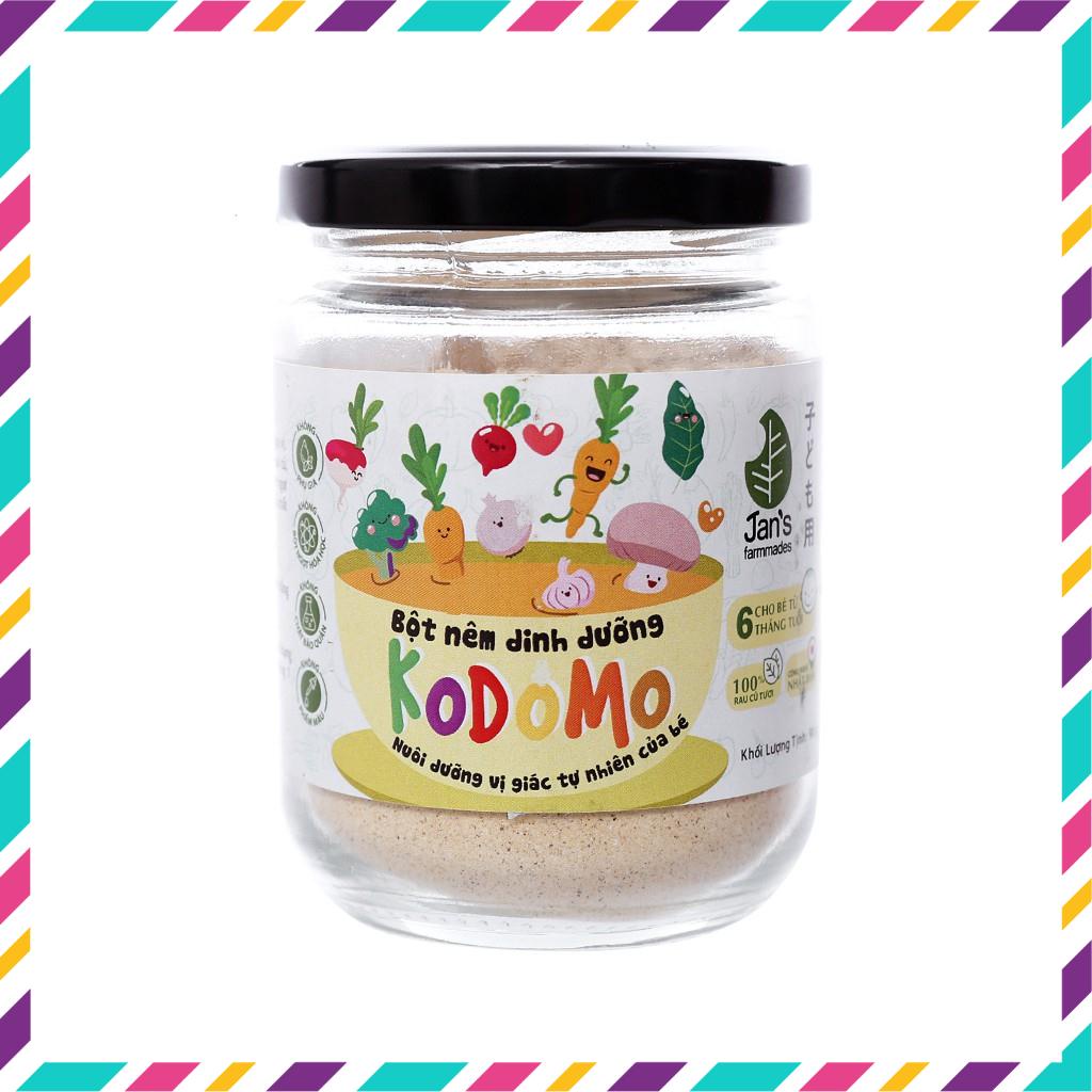 [Chính Hãng]  Hạt nêm dinh dưỡng cho bé ăn dặm Kodomo Jan’s 90g dành cho bé từ 6m Date mới