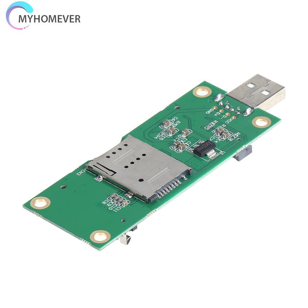 myhomever Mini PCI-E to USB Adapter with SIM 8Pin Card Slot for WWAN/LTE Module
