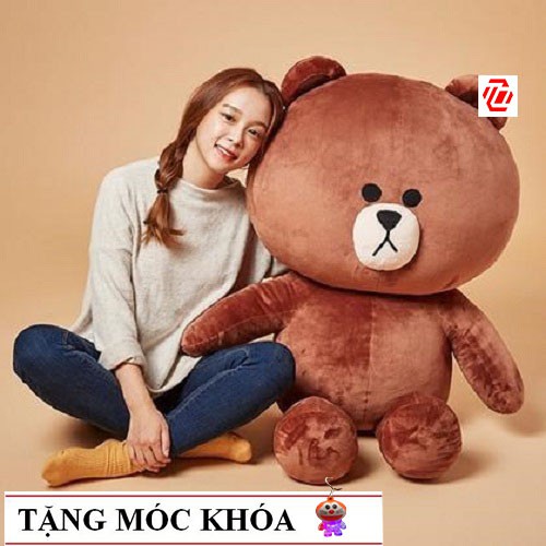 Gấu bông Brown cao cấp khổ vải 1m2 hàng VNXK