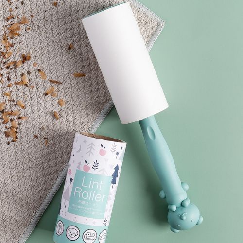 Cây Lăn Bụi Cán Hình Gấu Làm Sạch Quần Áo, Lông Chó Mèo, Sợi Tóc, Ga Giường