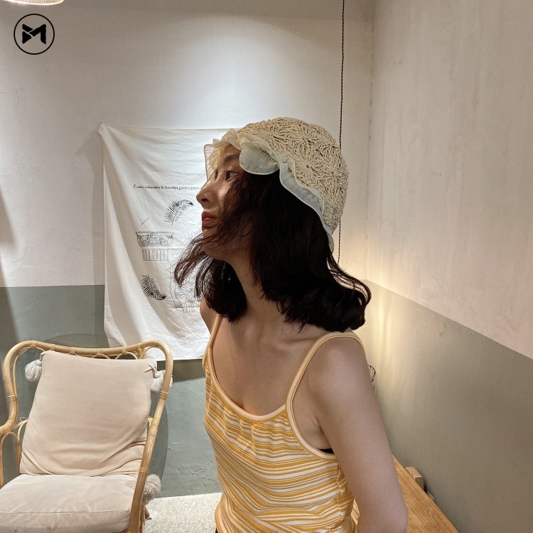 Nón Rơm Phối Ren Thời Trang Nữ Tính