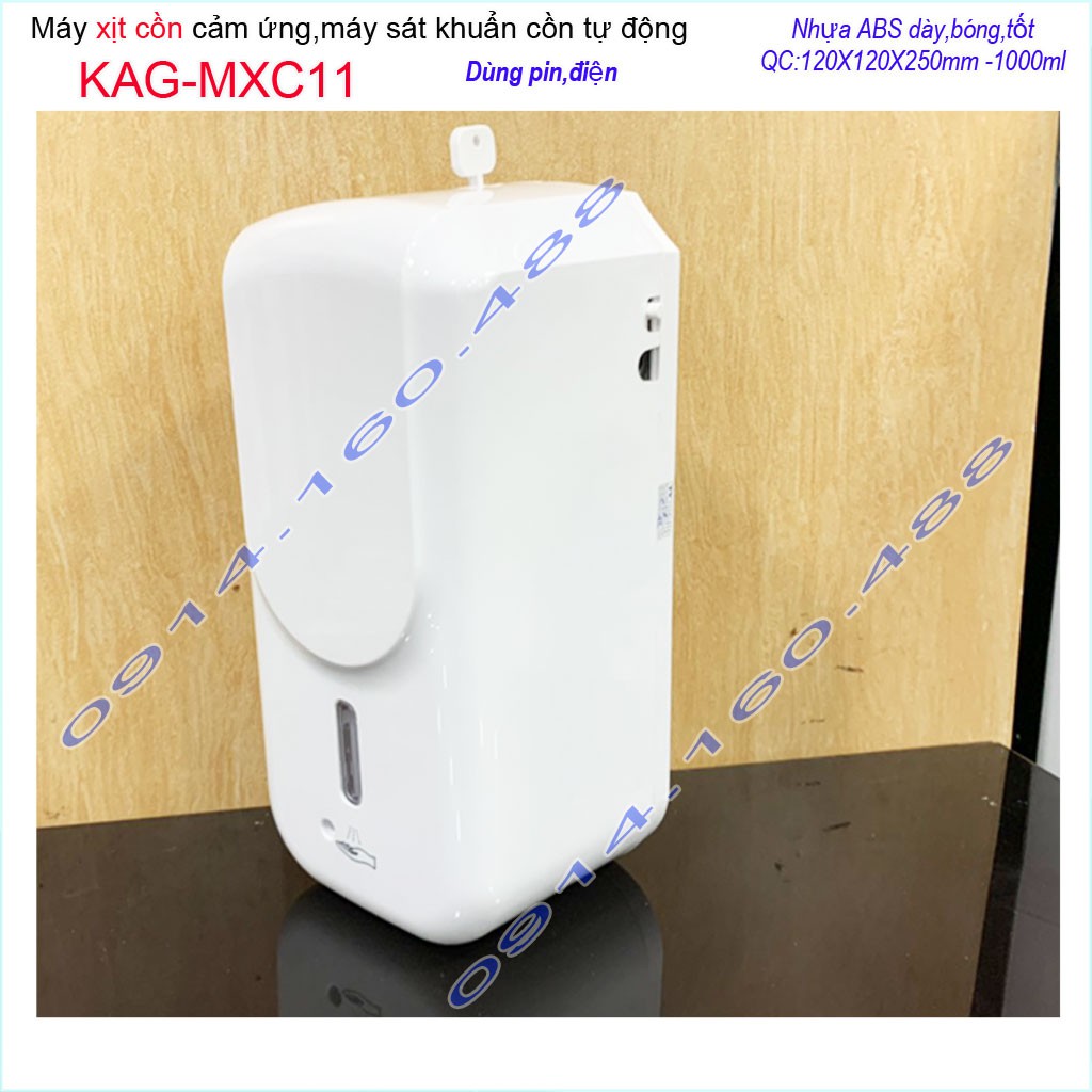 Máy xịt cồn cảm ứng Xinda KAG-MXC11, Máy phun cồn tự động 1 lít dùng pin-điện