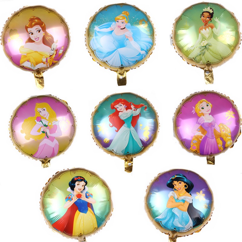Bong Bóng Hình Công Chúa Disney 18 Inch Bằng Màng Nhôm Trang Trí Tiệc Sinh Nhật