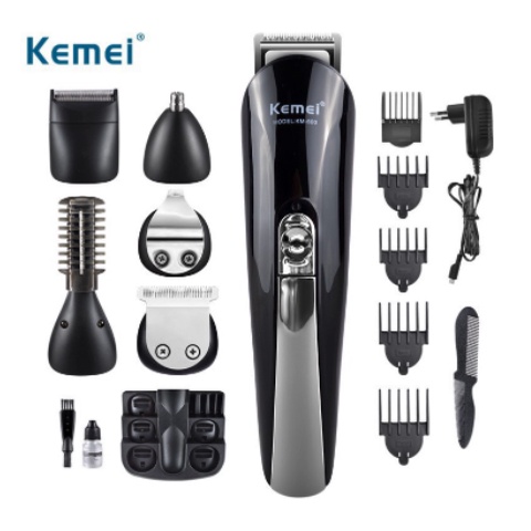 BH 12 THÁNG Tông đơ cạo tỉa lông chó mèo 11 chức năng cắt sát lông, không ồn Kemei 600