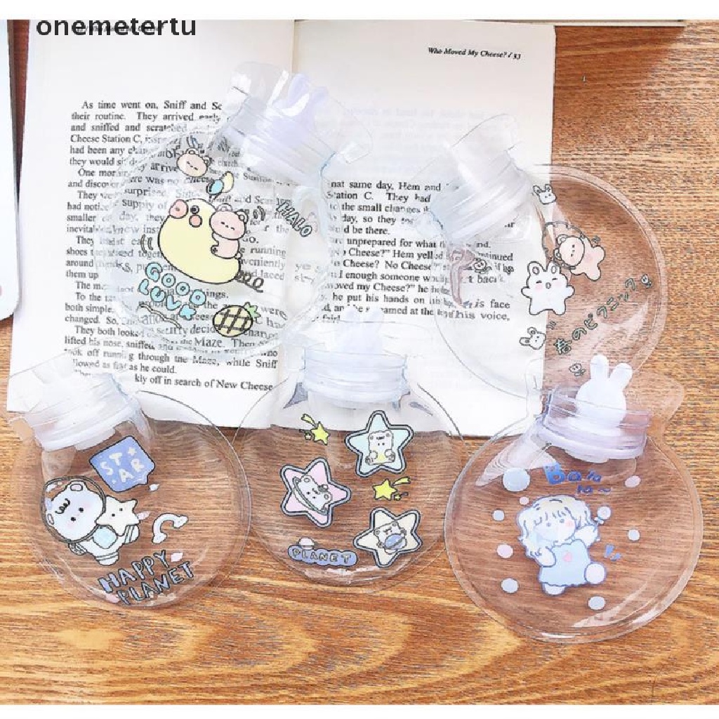 Túi Chườm Nước Nóng Mini Trong Suốt Họa Tiết Hoạt Hình Dễ Thương