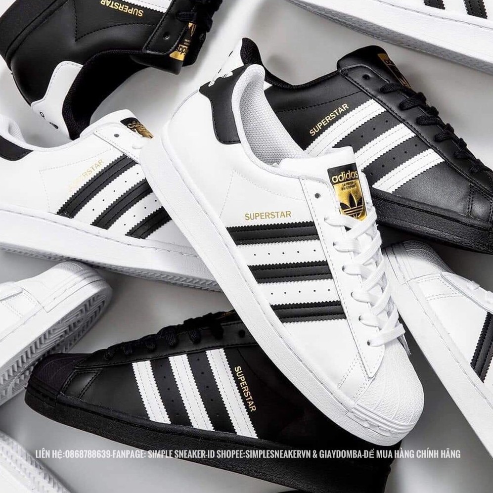 Giày Adidas Superstar FREESHIP Superstar OG Gold Label - Giày Adidas Nam Nữ Superstar Chuẩn Auth - Simple Sneaker