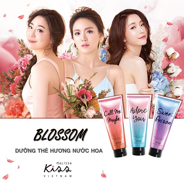 Sữa dưỡng trắng da toàn thân hương nước hoa Malissa Kiss 226 gr | BigBuy360 - bigbuy360.vn