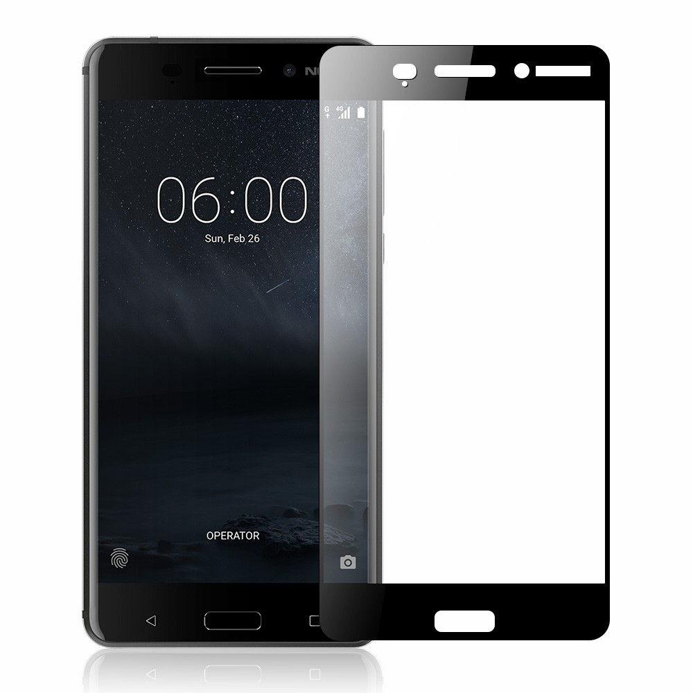 Cường lực Nokia 6 full keo full màn hạn chế vân tay