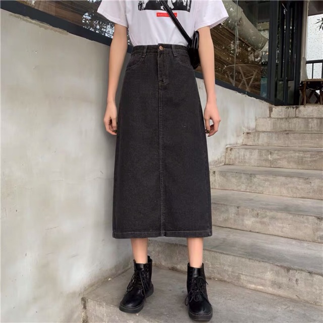 {order bigsize,S-5xl}Chân váy dáng dài mẫu đơn giản