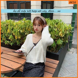 Áo khoác len lững [dệt sợi to dày ] AK16
