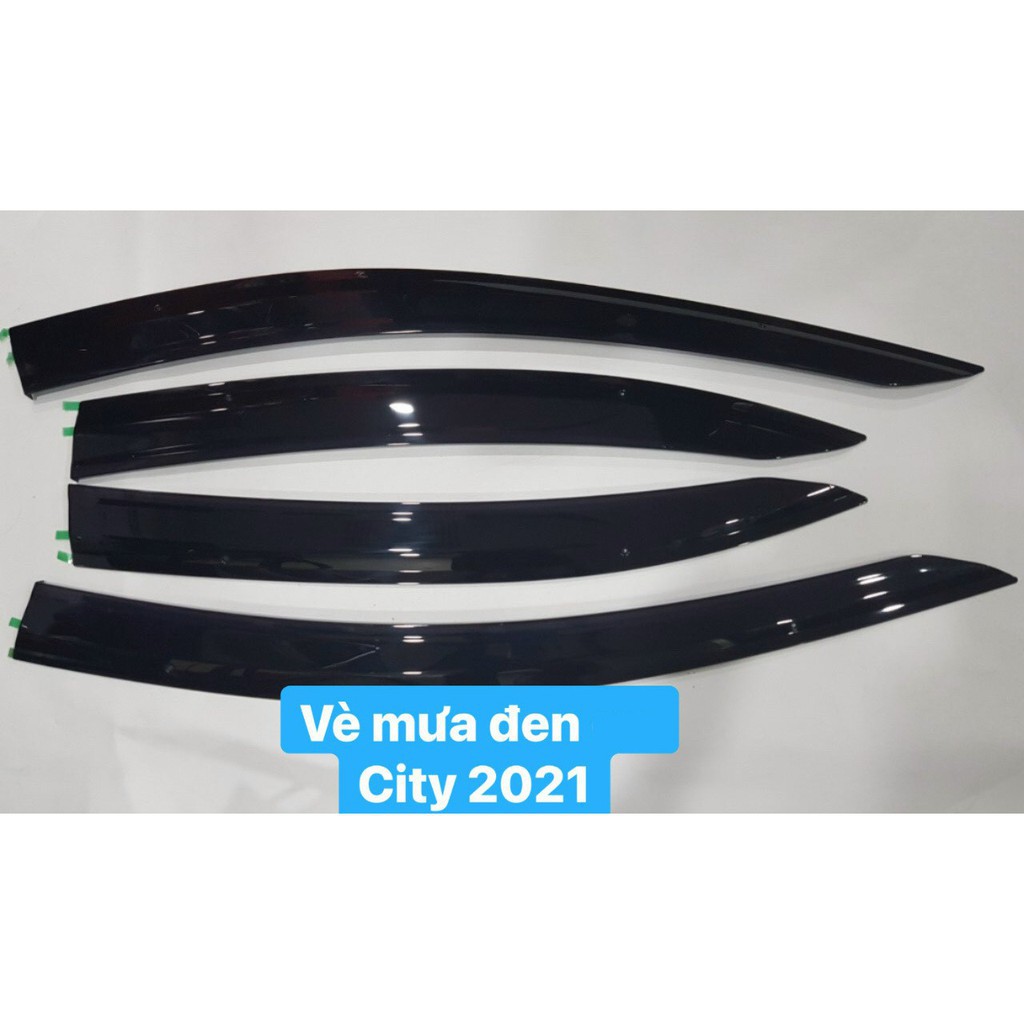 Vè mưa City 2014 - 2020. 2021, bộ 4 chi tiết màu đen vè hàn quốc