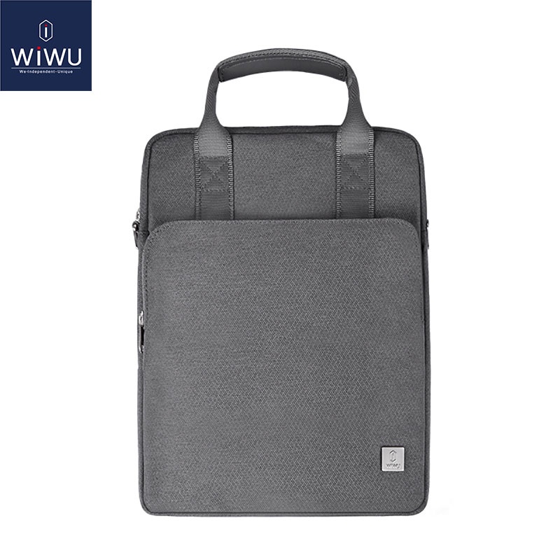 Túi hai lớp hình dọc WIWU Alpha cho MacBook Pro 13 Air 13 2020 Túi đeo vai chống thấm nước cho iPad Pro 11 / 12,9 Air 4 10,9 inch Túi đeo vai