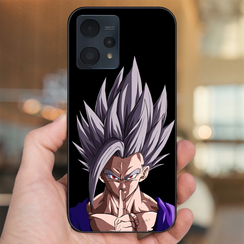 Ốp lưng Realme 9, 9 Pro, 9 Pro Plus viền đen in hình Gohan Dragon Ball