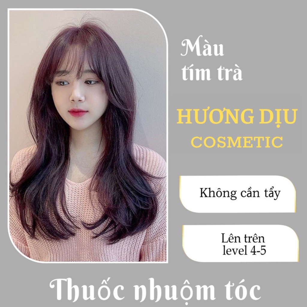 Thuốc nhuộm tóc tím trà không cần tẩy tại nhà giá rẻ chính hãng OLAP - Hương Dịu COSMETIC