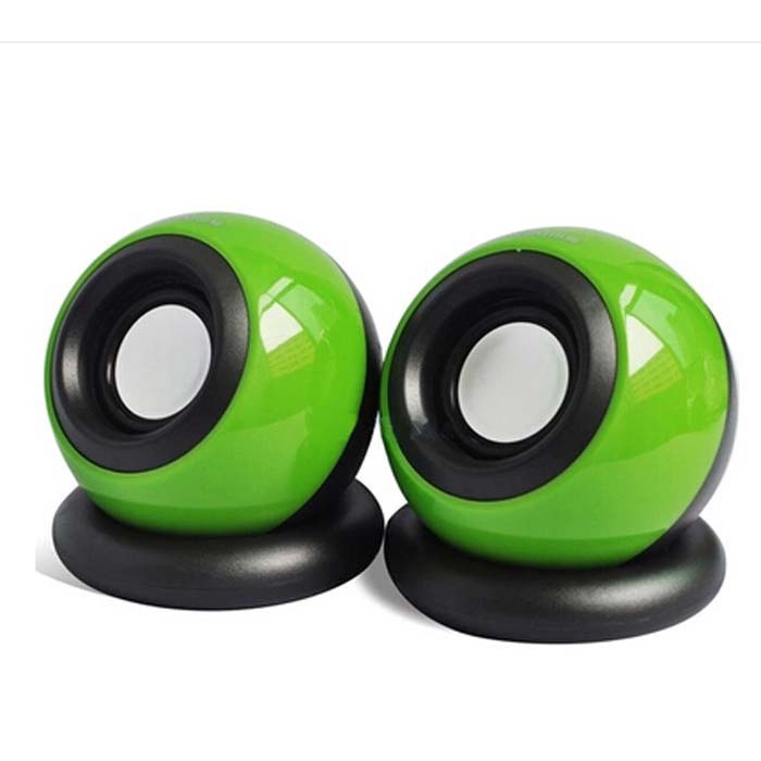 2Pc Mini Magic Ball Home Notebook Desktop Sound / Wired USB High Quality Speaker