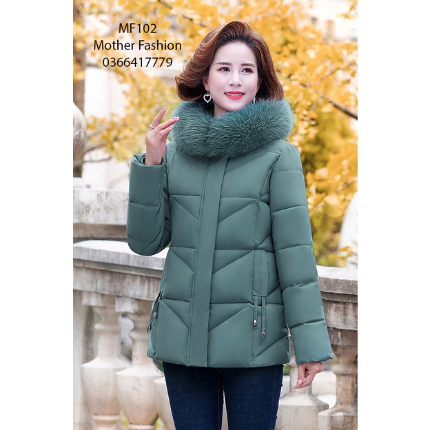 Áo khoác phao nữ trung niên, áo phao trung tuổi cho mẹ AR102 | BigBuy360 - bigbuy360.vn