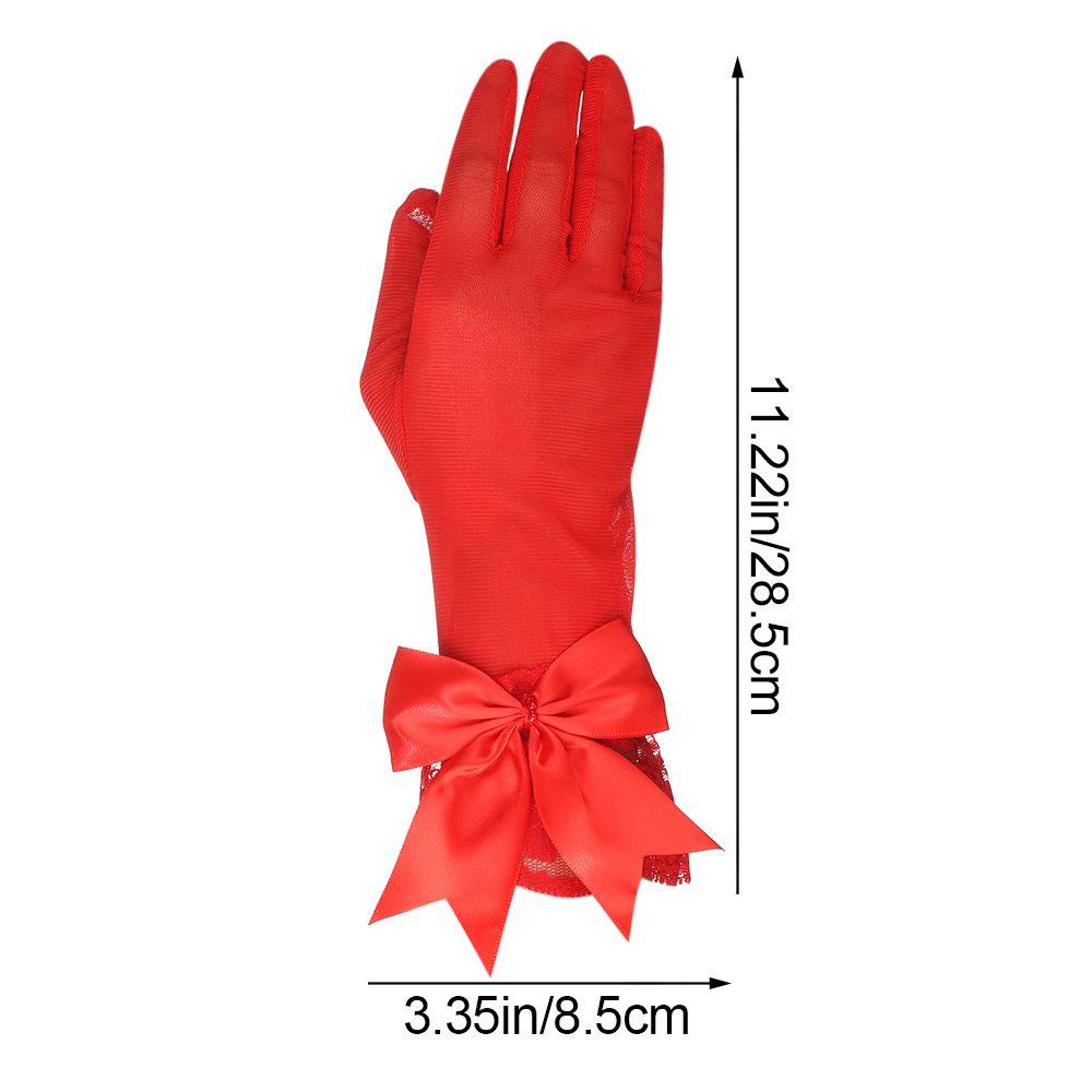 XIANTIN Găng Tay Lái Xe Chất Liệu Chiffon Phối Ren Thời Trang