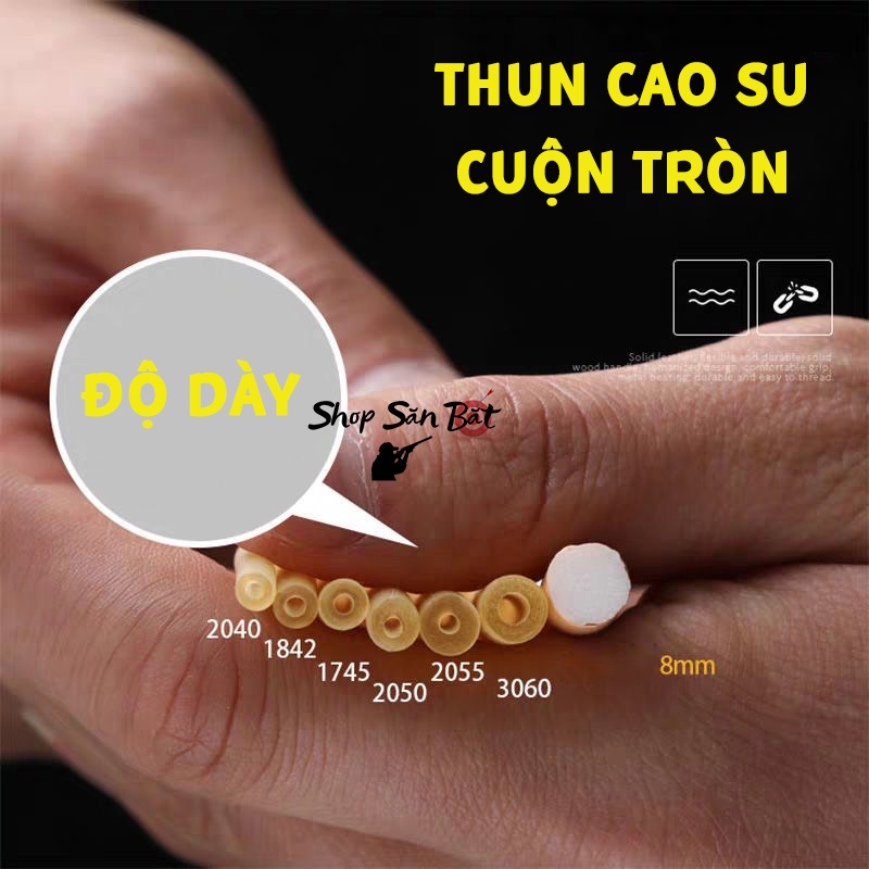 Thun Tròn Làm Ná Cao Su - Ống Thun Cao Su Dùng Cho Ná Bắn Cá, Thun Tròn Ná Bắn Cá Chất Liệu Cao Cấp