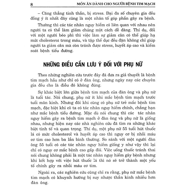 Sách - Món Ăn Dành Cho Người Bệnh Tim Mạch