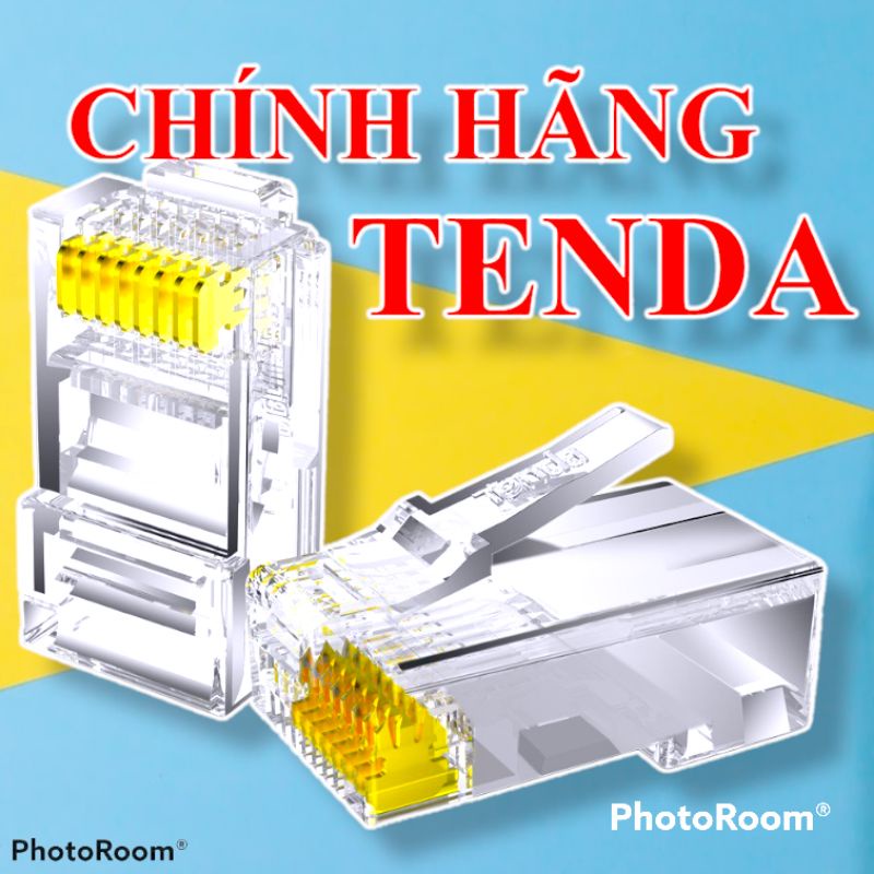 HẠT BẤM ĐẦU DÂY CÁP MẠNG RJ45 TENDA TD1013C nhựa chính hãng in nổi hiệu,ít lỗi, chắc chắn bền không gãy,siêu chắc