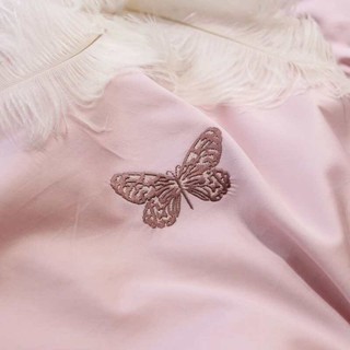 Set chăn ga gối lụa purple butterfly cao cấp 6 món (có vidieo)