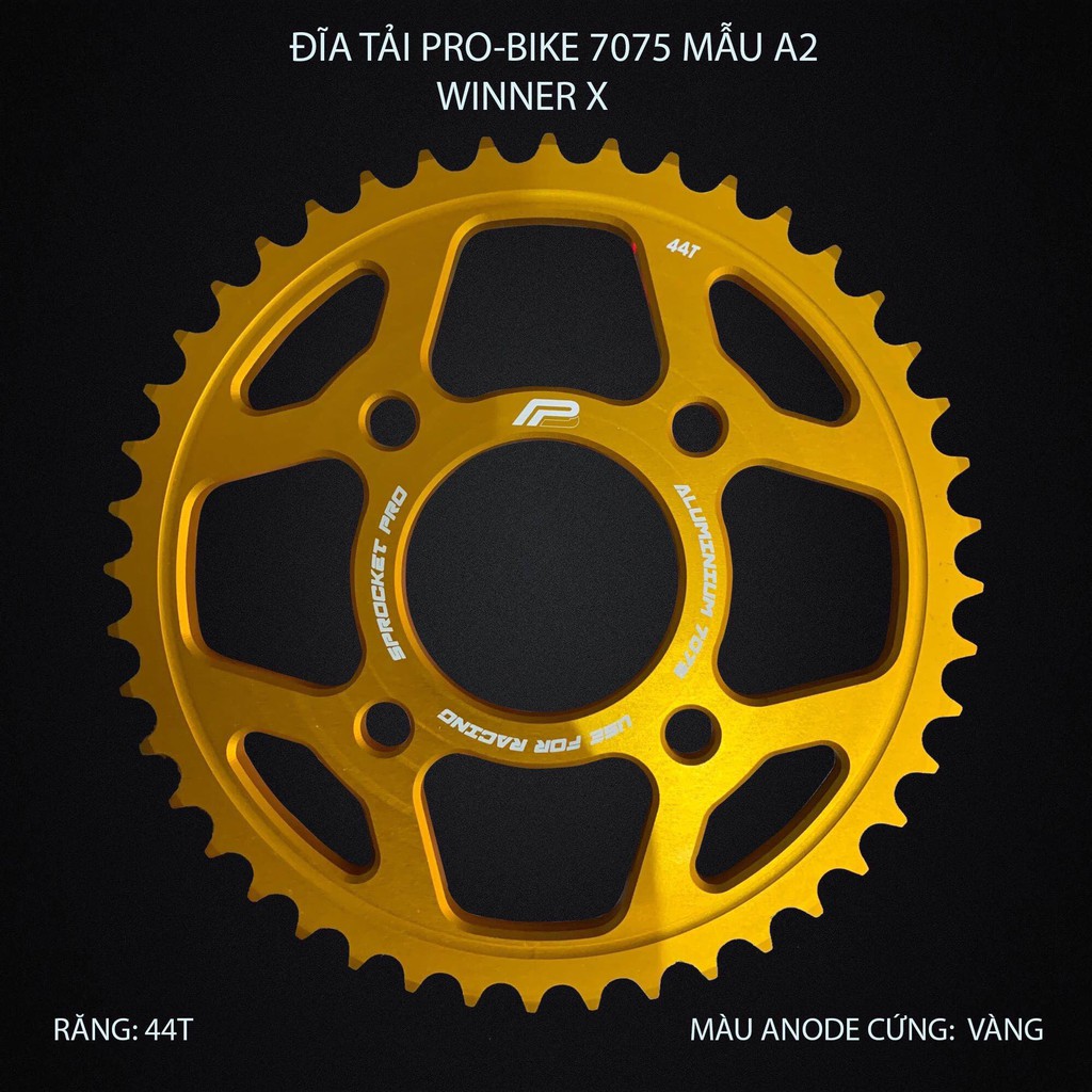Đĩa tải Pro-Bike 7075 mẫu A2 dành cho Ex135-Ex150-Winner-Sonic-Raider. _Dochoixemaynhapkhau