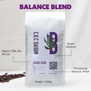 Balance blend - cà phê blend 5:5 arabica - robusta 1kg