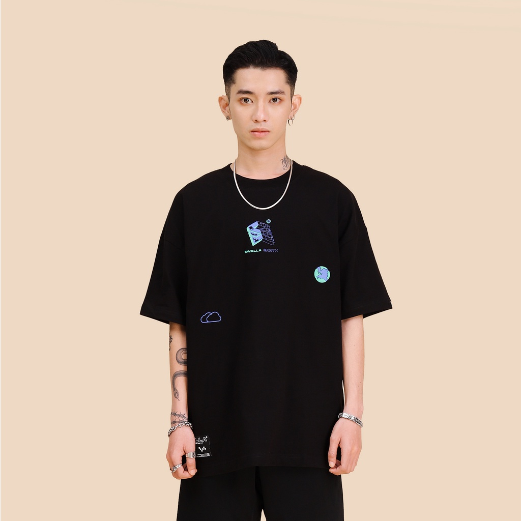 Áo thun unisex SWALLA WORLDPEACE 100% PREMIUM COTTON - LOCAL BRAND chính hãng
