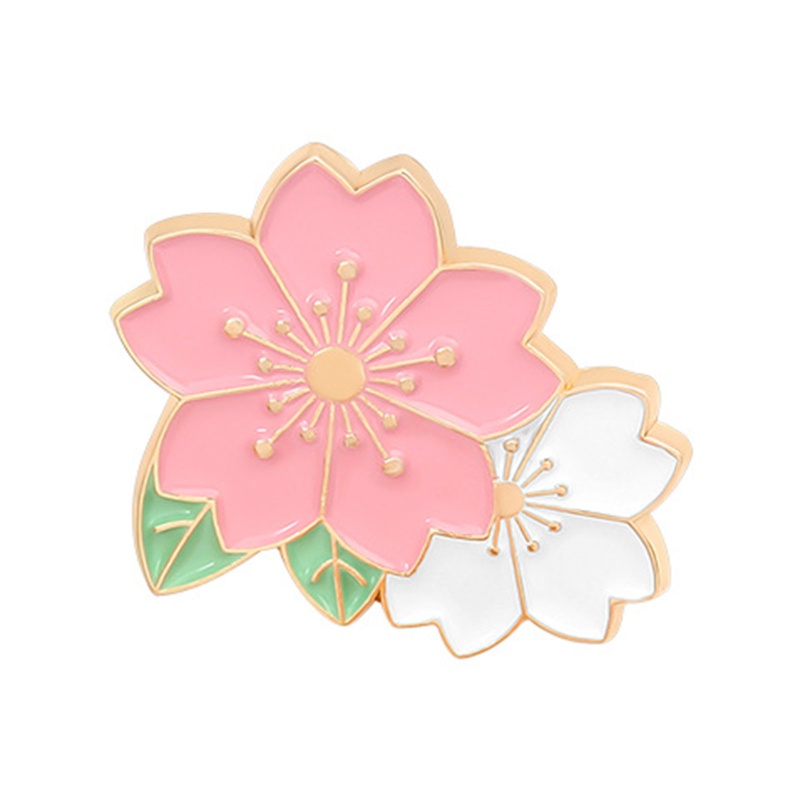 Huy Hiệu Cài Áo Hình Hoa Đào Hoạt Hình Cho Bé